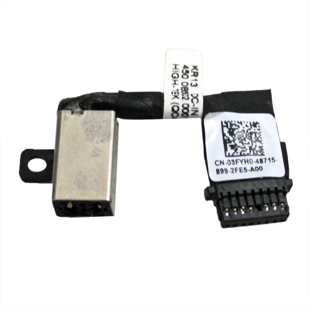 

DC POWER JACK Harness w/CABLE For Dell Inspiron 13 7373 i7373 P83G P83G001 P83G001 3FYH0 03FYH0 450.0B502.0011 Connector