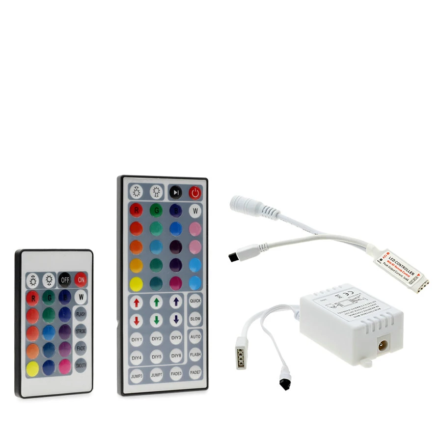 24 Keys 44 Keys RGB IR Mini Remote Controller DC12V Controller For SMD3528 5050 LED RGB