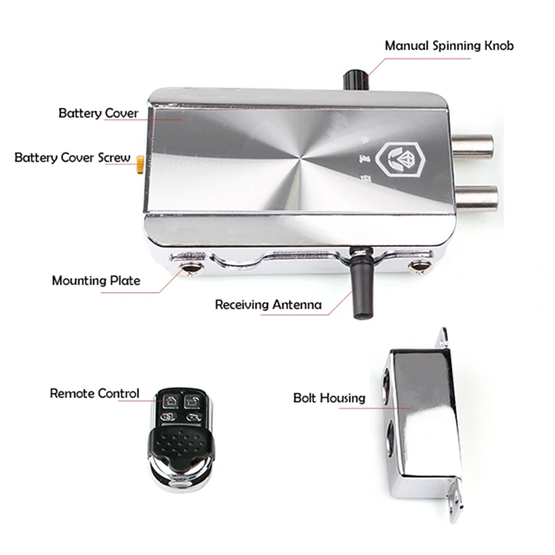 remote control door lock wireless lock anti theft lock automatically intelligence household for home apartment 8
