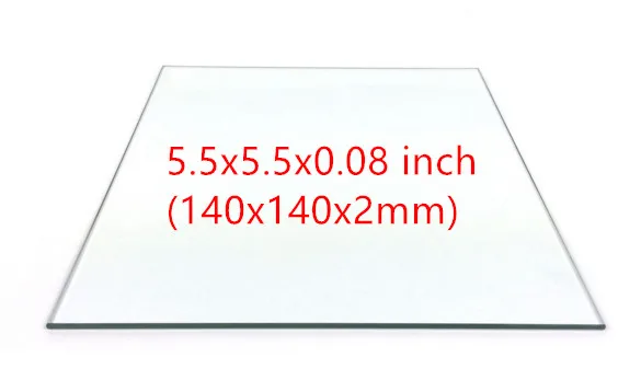 До taier Afinia боросиликатное стекло платформу для DIY 3D принтера 3 упак. для AFINIA и вверх 3D принтеры 5,5x5,5 х 0,08 "(140x140 мм)