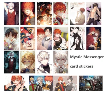 

20pcs one Set Mystic Messenger Anime Manga Card Paster IC Card Stickers A001