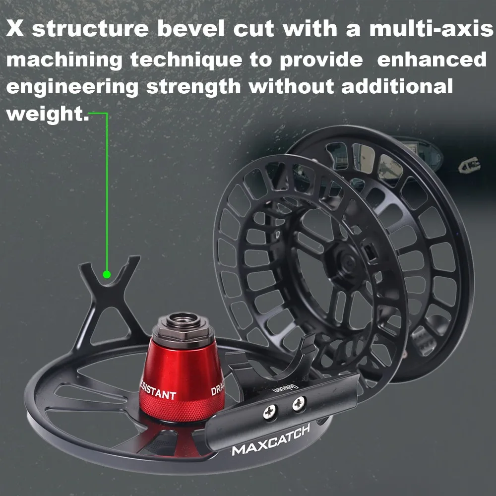 Maximumcatch Maxcatch سبرينت يطير الصيد بكرة الخبراء بالكامل مختومة 100% للماء CNC تشكيله يطير بكرة