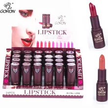 Новинка GORON брендовая косметика для губ 24 цвета сексуальный пигмент длительнего действия красный телесный помада коричневая губная помада Coametics L056