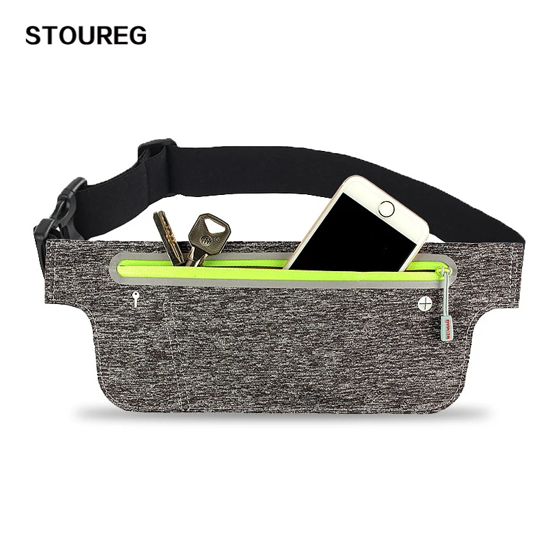 

Men Women Running Jogging Bags Sport Waist Pack Belt 6.4" Mobile Phone Bags Fitness Gym Bags