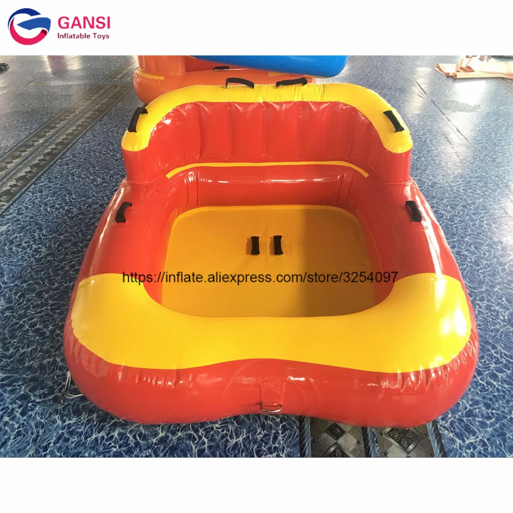 Water Park Inflatable Water Boat For Kids 60Cm Diameter Cute Inflatable Flying Boat Sofa Boats For Sale 3m diameter inflatable water trampoline bounce swim platform lake toy