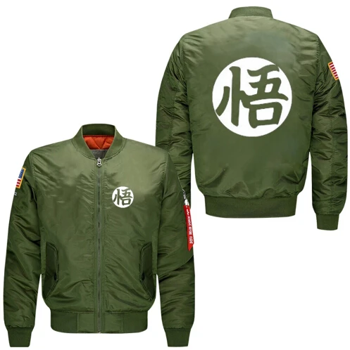 Xijun Anime Dragon Ball Son Goku Bomber Jackets for men Thick Cotton Liner streetwear Jacket Men clothes MA1 Plus size Xijun Anime Dragon Ball Son Goku Bomber Jackets for men Thick Cotton Liner streetwear Jacket Men clothes MA1 Plus size