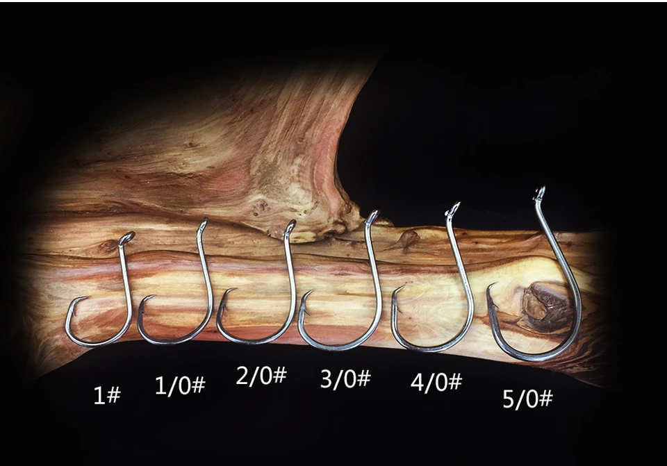 Ходьба рыбы 20 шт./лот премиум качества химически заточенный Круг Осьминог рыболовные крючки в размерах 1#1/0 2/0 3/0 4/0 5/0
