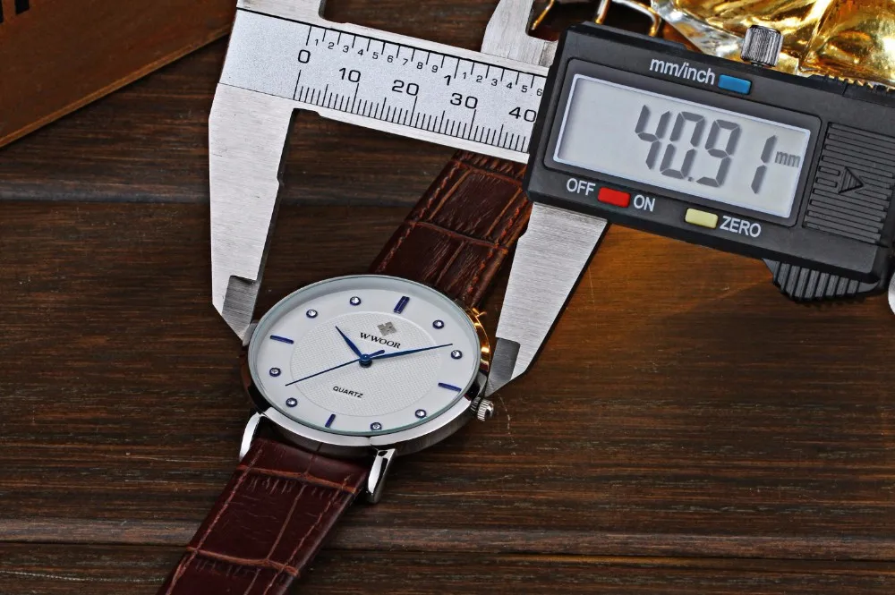 Супер тонкие кварцевые повседневные наручные часы бизнес японский бренд WWOOR натуральная кожа аналоговые спортивные часы мужские Relogio Masculino