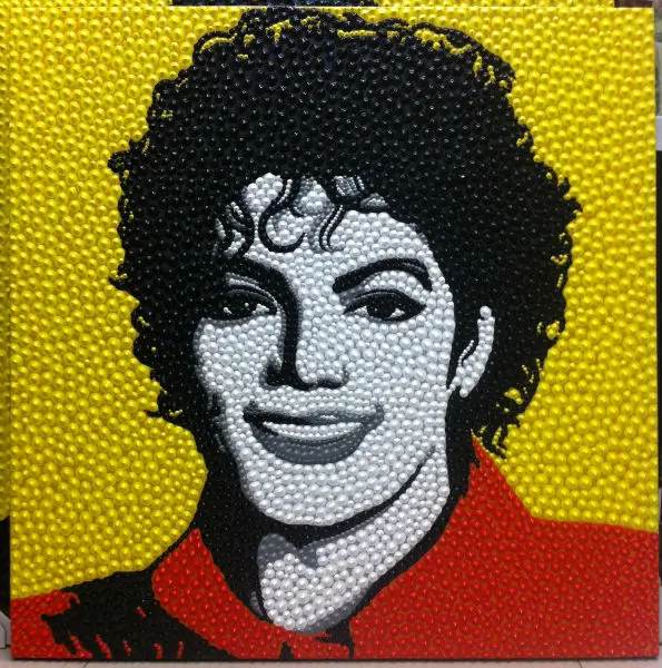 Us 22126 26 Di Scontodipinto A Mano Trama Originale Forma Di Puntina Da Disegno Michael Jackson Pop Art Wall Art Olio Su Tela Dipinto Moderno