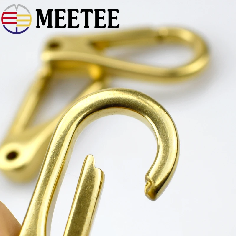 2шт Meetee Твердый латунный крюк металлическая застёжка сумка для багажа скоба с
