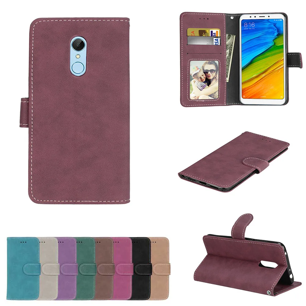 for Xiaomi Redmi 5plus Case redmi5 plus Flip For 5 Plus redmi Protective Shockproof Frosted leather Caovr | Мобильные телефоны и