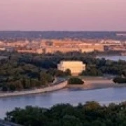 Aerial  Washington DC  District Of Columbia  USA Poster Print (18 x 6)