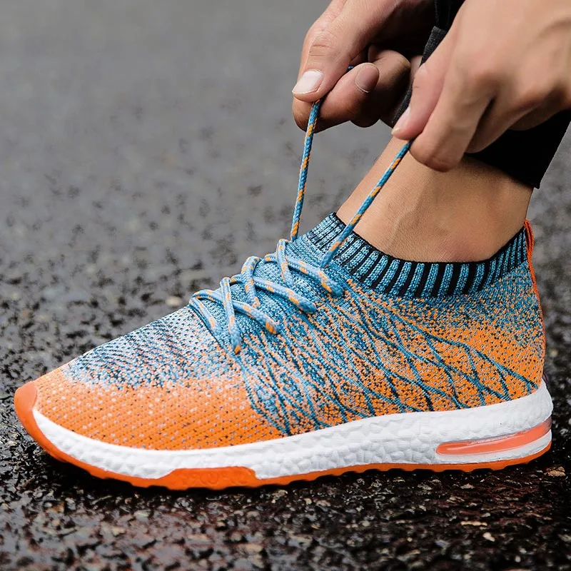 

New Men Breathable Running sports Shoes Outdoor Jogging Walking Lightweight Shoes Comfortable air mesh Sports Sneakers w5