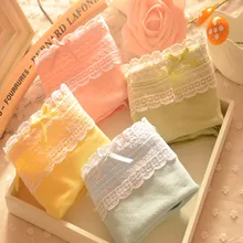 2015 Women’s Young Girl Sexy 100% Cotton Candy Color Briefs Cute Panties 4NK006