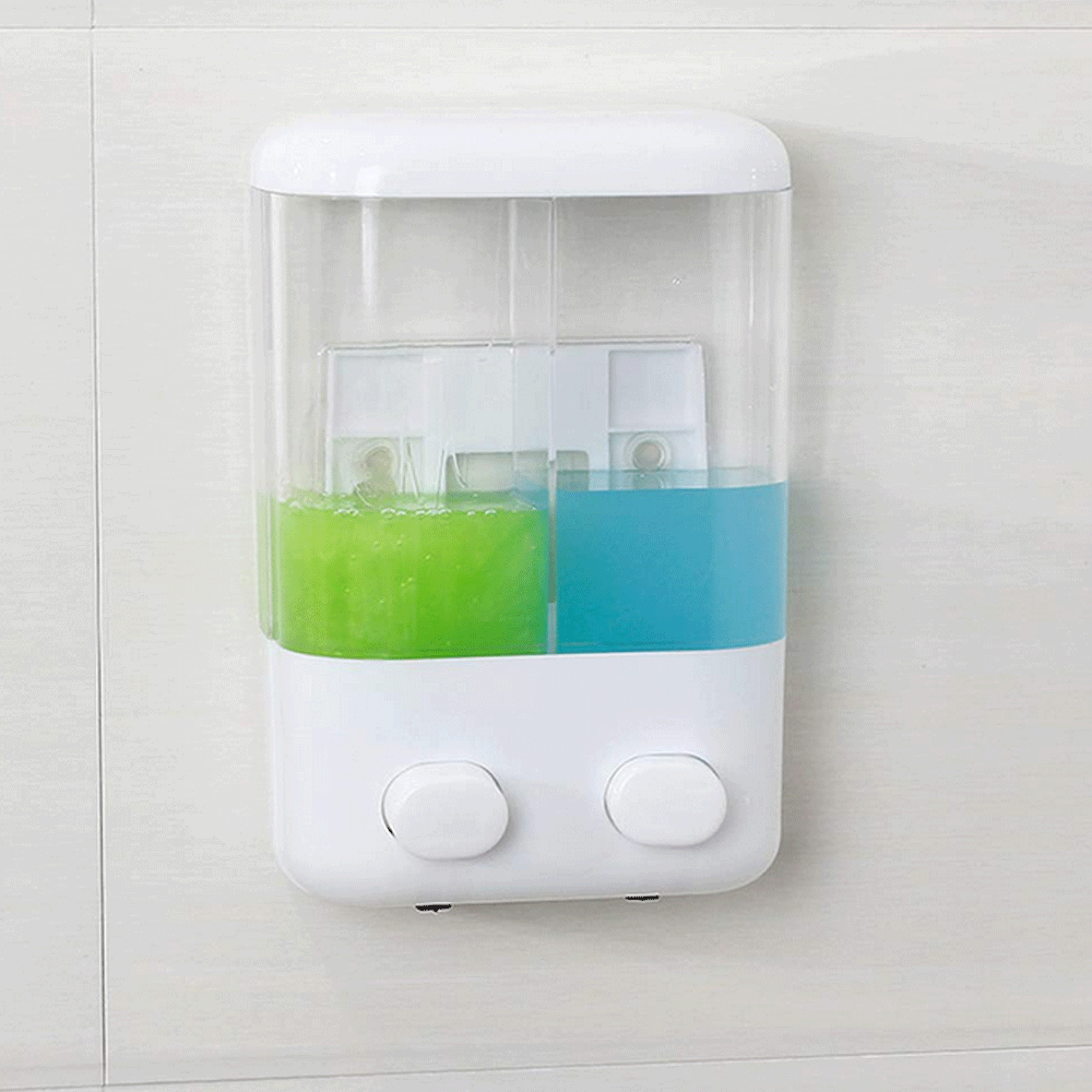 Дозатор мыла Ванная комната настенное крепление душ Шампунь емкость для лосьона держатель системы