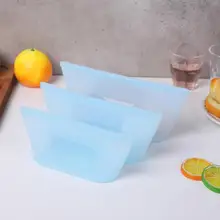 Пищевая силиконовая сумка для хранения, Герметичная сумка для хранения на молнии, сумка для хранения детской еды