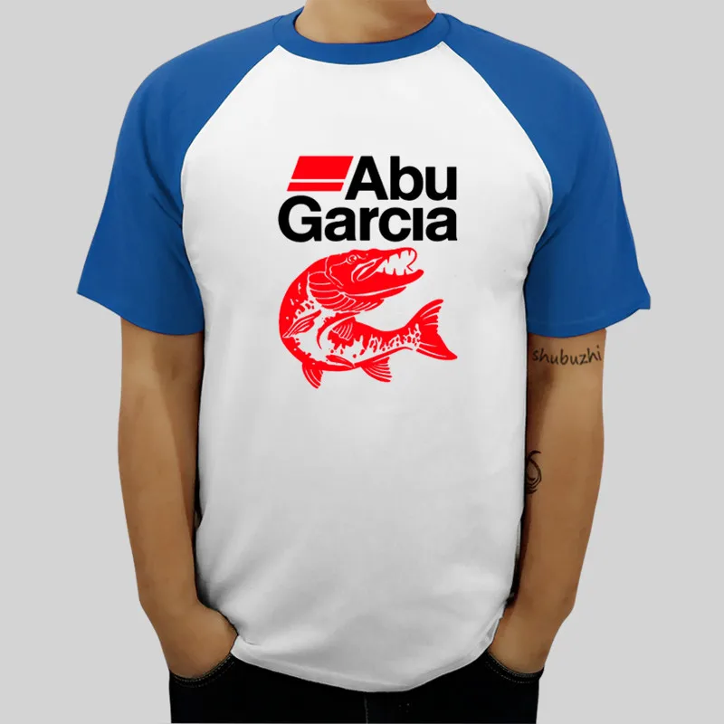 Custom T Shirt Online Mens O-Neck New ABU GARCIA Fish Men raglan T-Shirt cotton 100% casual Short Sleeve Fashion brand Tee Shirt