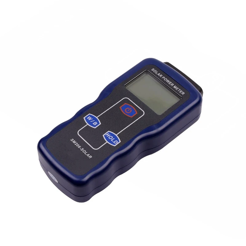 High Precision Solar Power Meter Light Meter Data Hold And Peak Hold For Solar Radiation Tester SM206 Glass Light Intensity