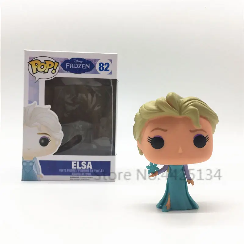 Funko поп тема disney Снежная королева Эльза Анна характер винил действие и игрушки Фигурки фанатов фильмов Модель Коллекция девушка Сюрприз подарок - Цвет: With Box-82