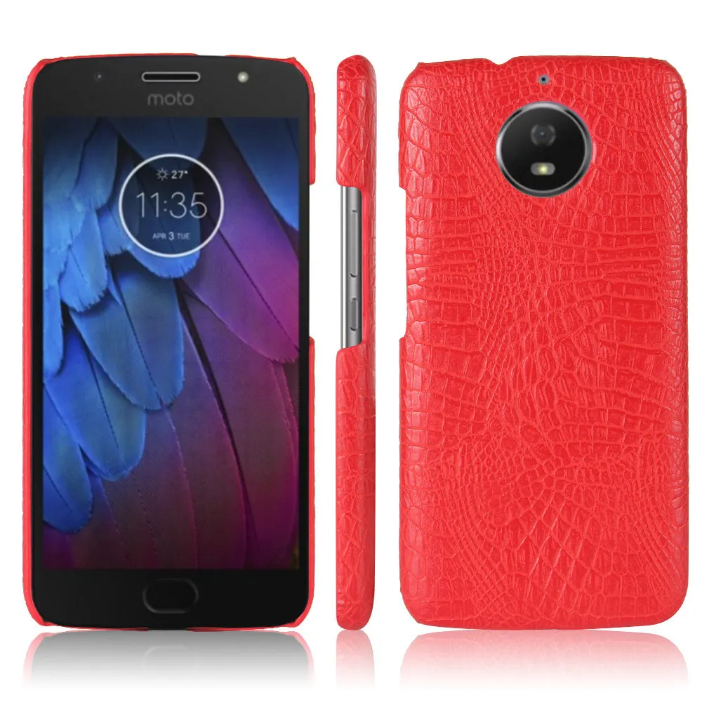 Чехол из крокодиловой кожи для Motorola Moto G5s Plus XT1806 XT1802 жесткий защитный чехол ПК
