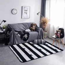 Новинка, декор в скандинавском стиле, фланелевый бархат, рисунок зебры, большая гостиная, пол, детские коврики для ползания и игр, скатерти, коврики