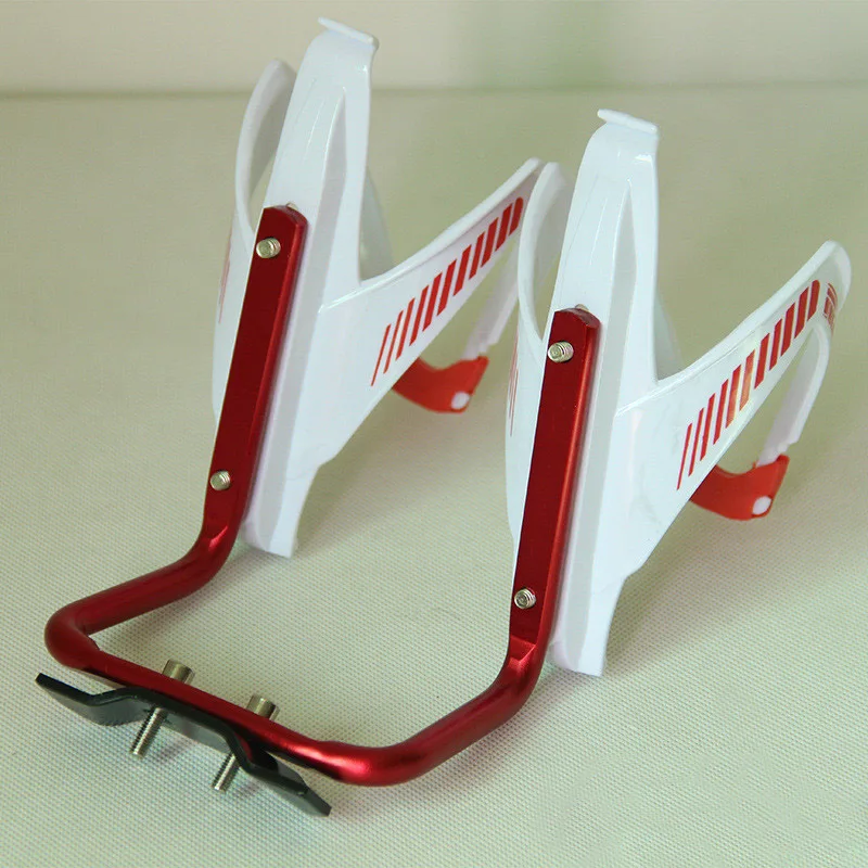 Aluminum Alloy MTB Bike Bicycle Cycling Double Dual Water Bottle Cages