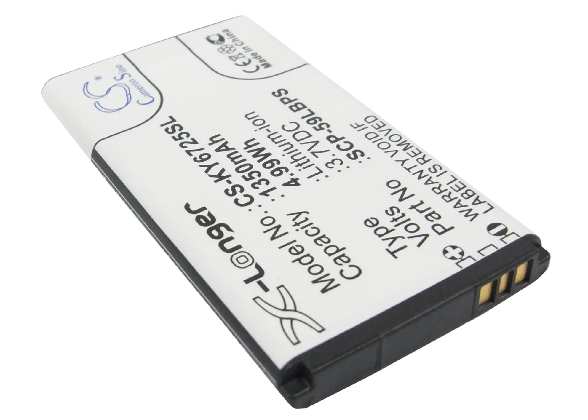 SCP 59LBPS батареи Cameron Sino 1350mAh для Kyocera C6725 C6730 Hydro Icon Vibe 4G KYC6725AVB|Аккумуляторы мобильных