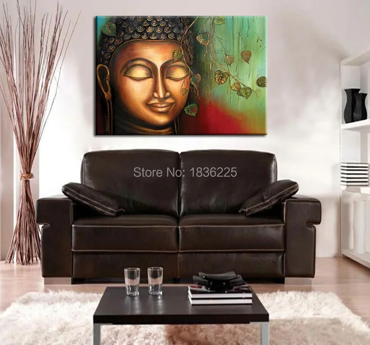canvas budda oil painting750