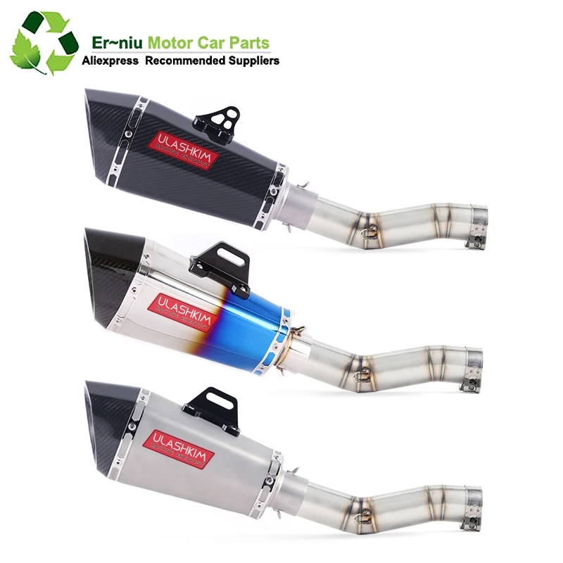 

K7 GSXR 600 750 GSXR700 GSXR750 Motorcycle Exhaust Muffler Middle Link Pipe Full System Slip On For Suzuki GSX R600 R700 R750 K7