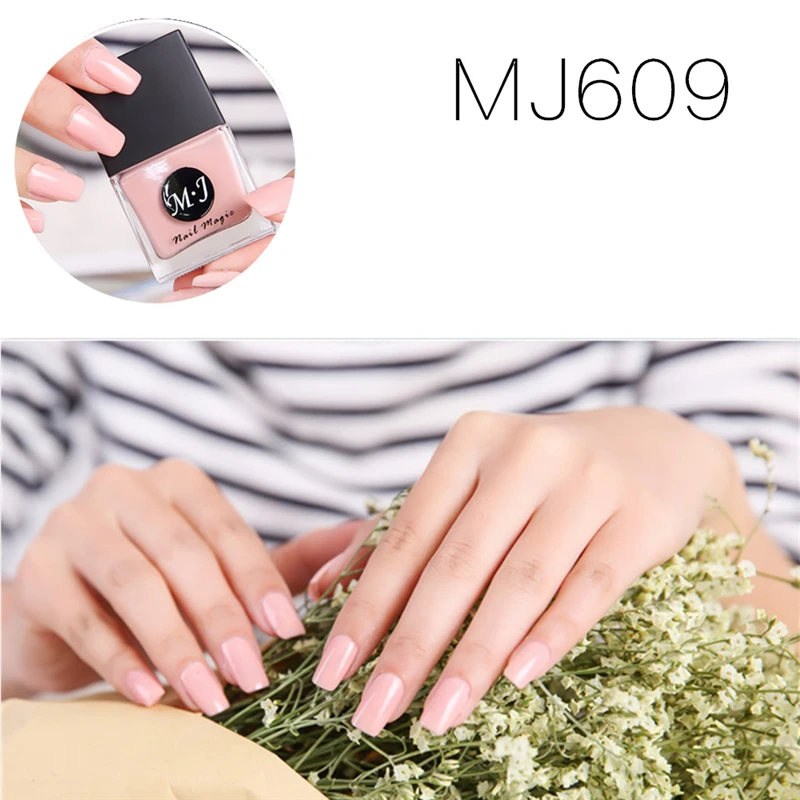 1 Bottle 12ml Light Brown Pink Nail Polish Healthy Peel Off Long
