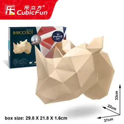 Кэндис Го! CubicFun 3D puzzle бумага книги по искусству модель DIY Единорог голова носорога украшения стены творческий день рождения Рождественский