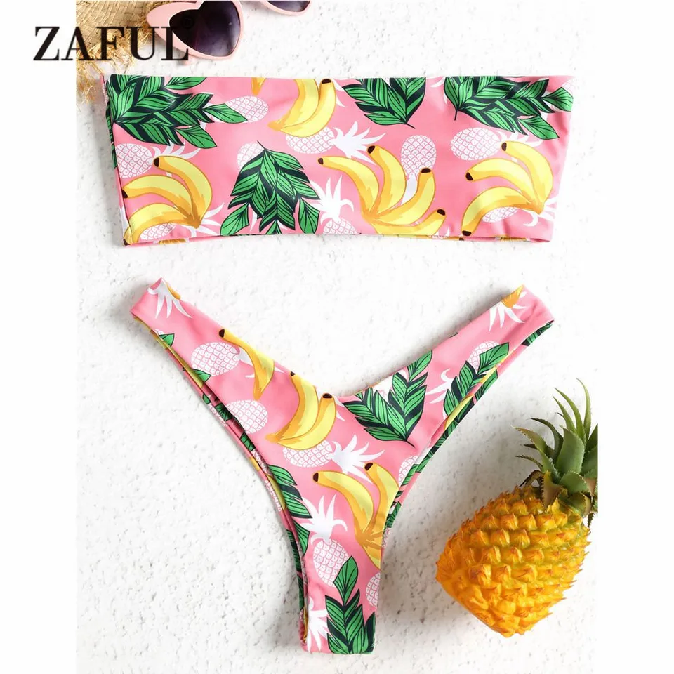 zaful banana bikini