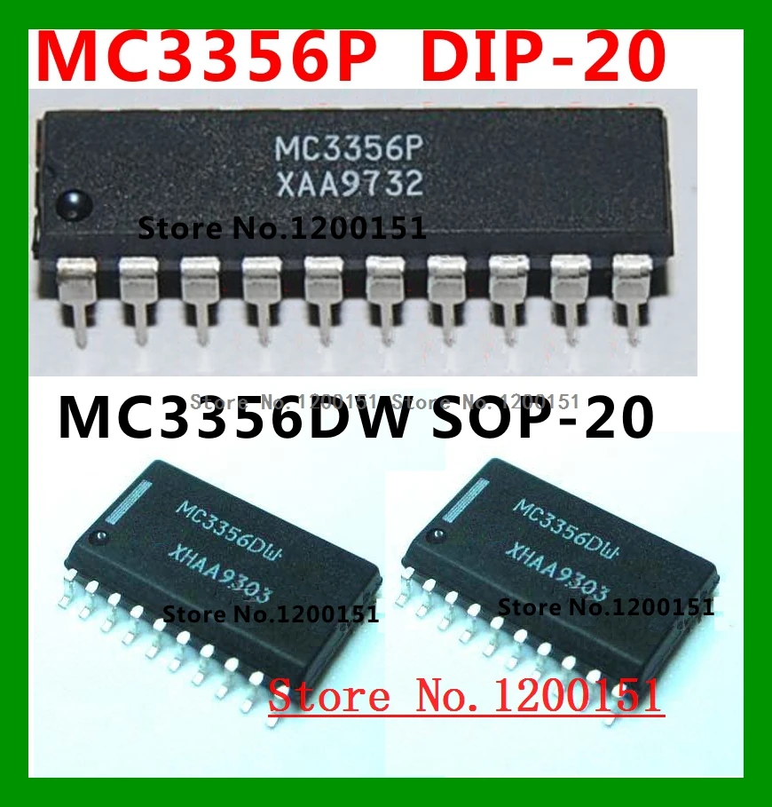 

MC3356 MC3356P DIP-20 MC3356DW SOP-20 MC44BC375U