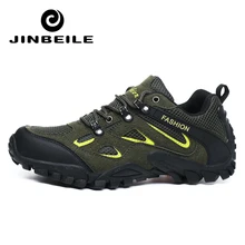 JINBEILE Sport Camping Shoes For Men Tactical Hiking Upstream Shoes For Summer Breathable Hiking Shoe Men Zapatos Hombre Outdoor