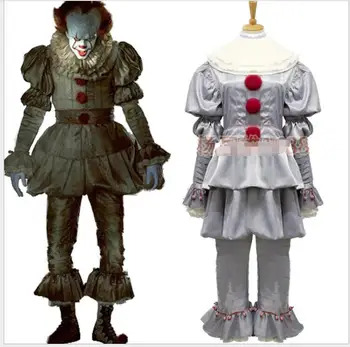 

Pennywise Cosplay Costume Stephen King's Mask Men Costume Pennywise Mask Clown Costume Halloween Terror Costume Masquerade