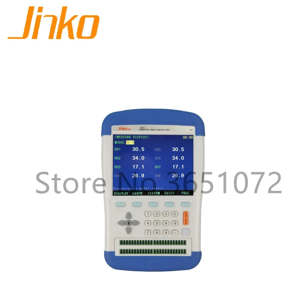 

JK524 large TFT true-color LCD display multi-channel temperature logger 24 channels