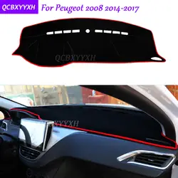 Для peugeot 2008 2014-2017 приборной панели Коврик защитный подкладке Photophobism площадку подушка тени автомобилей Стайлинг авто аксессуары