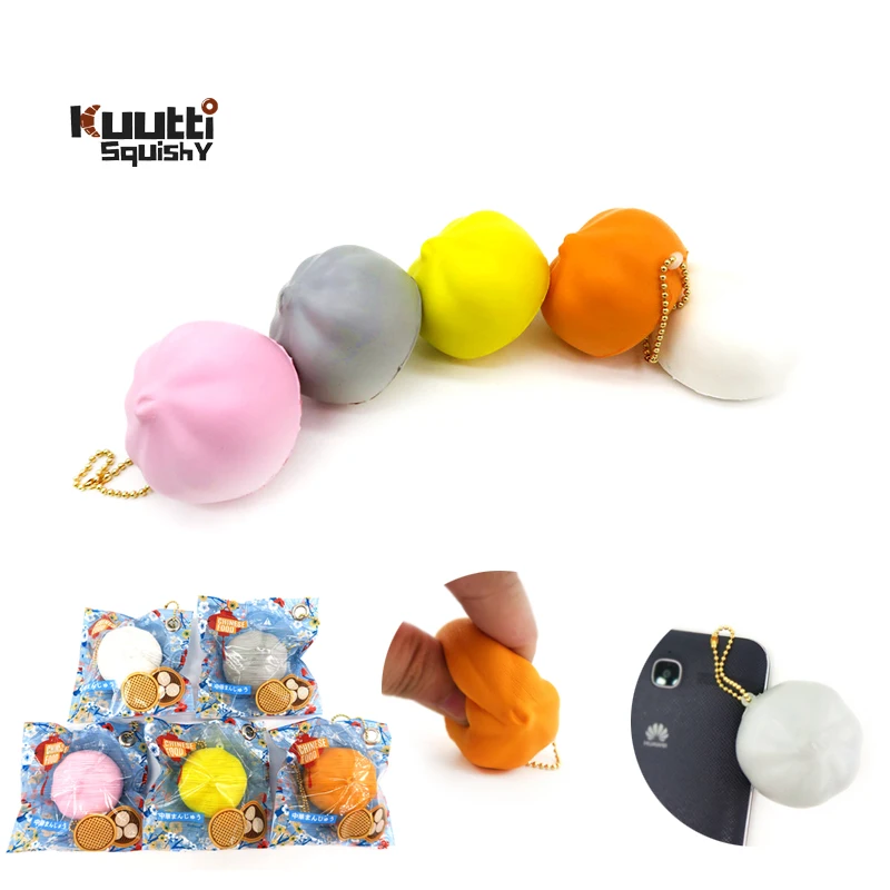 Kuutti Squishy Kawaii китайский Dim sum Baozi мини размер медленно поднимающийся Сжимаемый мета