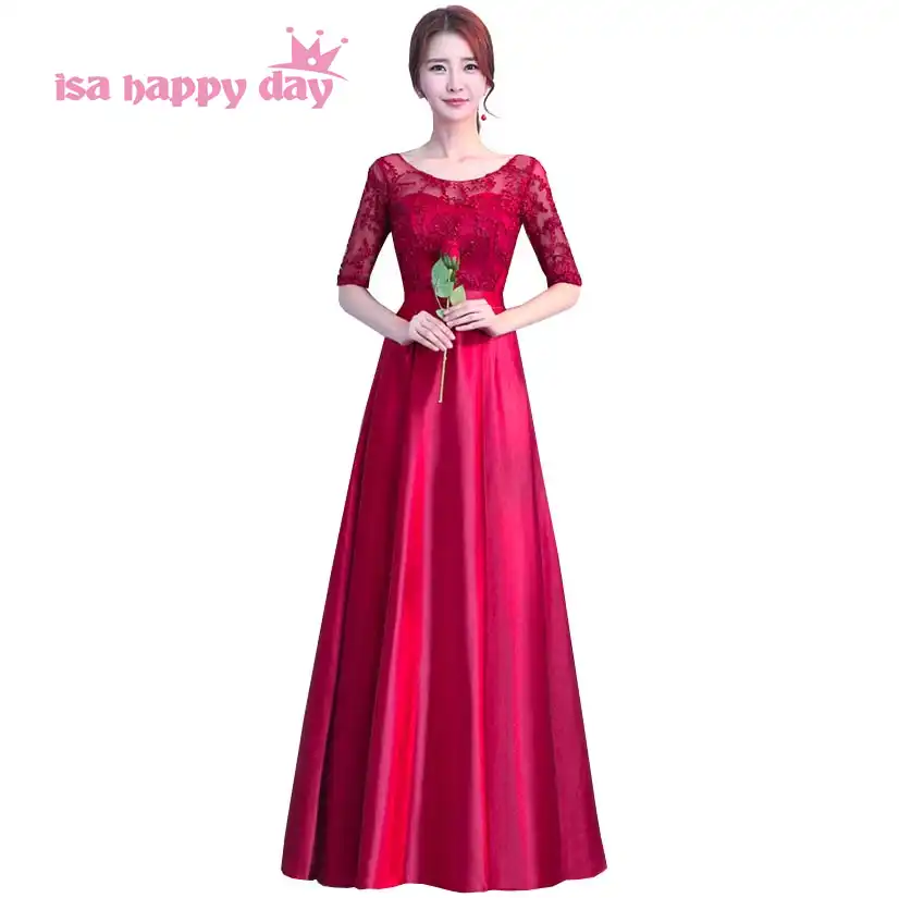 ladies burgundy dresses