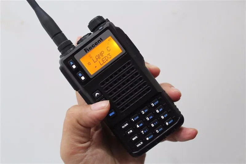 Мощный 10 Вт RS689 VHF UHF tri Band Ham портативный Радиоприемник приемопередатчик удобный двухстороннее Радио рация двойной дисплей двойной режим ожидания