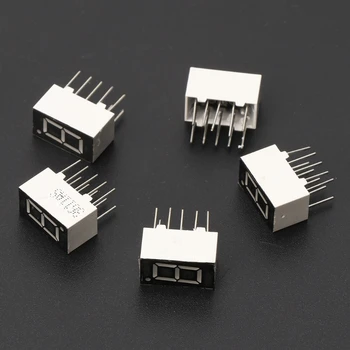 

5Pcs 0.36" Common Cathode 1 Bit 10 Pin 7 Segment Red LED Display Digital Tubes