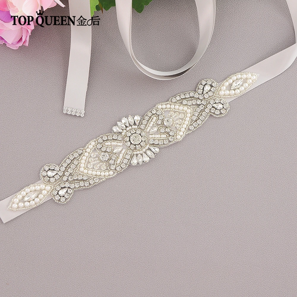 TOPQUEEN S208 Кристалл Rhinestone Пояс Свадебный Sash модные Ремни для Женский ремень для свадьбы сверкающих тонкой ручной работы