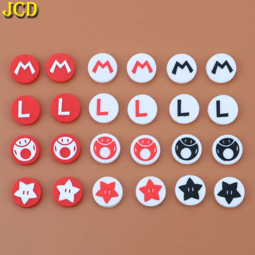 JCD 4 шт. силиконовый джойстик с зажимом колпачки аналоговый чехол для Nintendo Switch NS