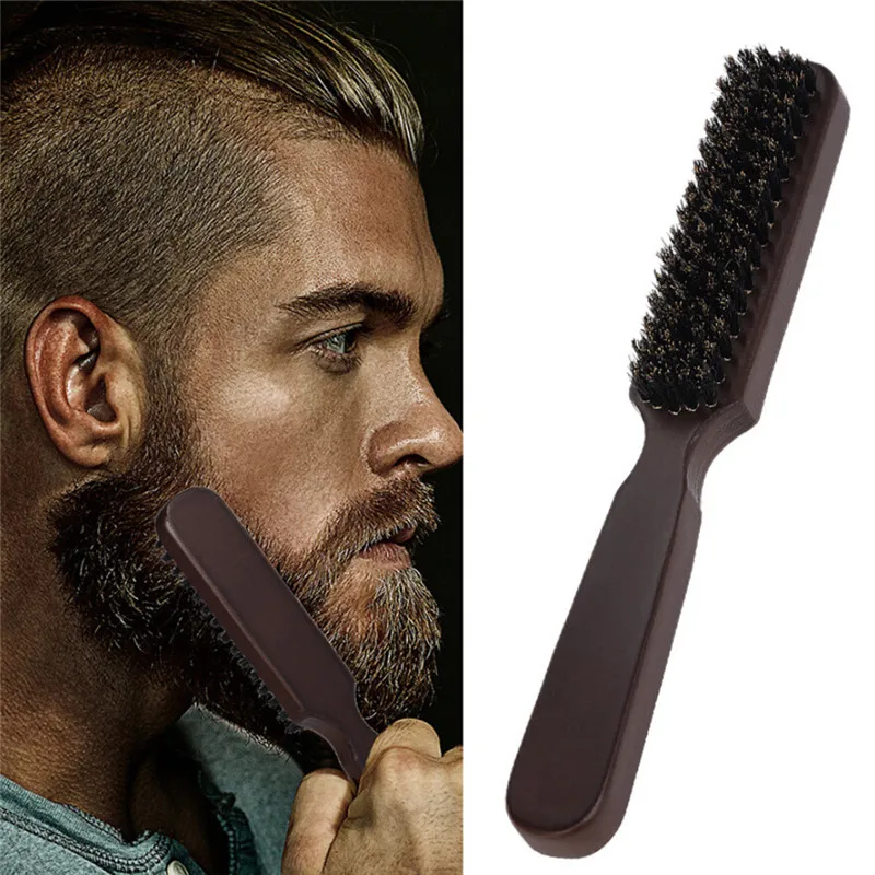 Новая мужская щетка для бритья бороды, лучшая бритва из конского волоса, бритва с деревянной ручкой, парикмахерский инструмент, кисти для бритья, простая стирка, HD001# TF - Цвет: B