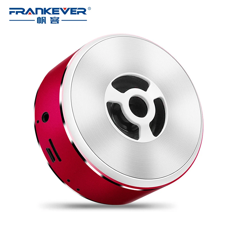 FrankEver Портативный беспроводной Bluetooth динамик металлический сабвуфер 3D стерео
