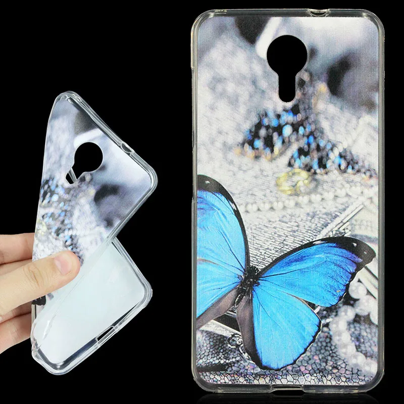 KOC-2351F_1_Butterfly Pattern TPU Protective Case for Wileyfox Swift 5 inch