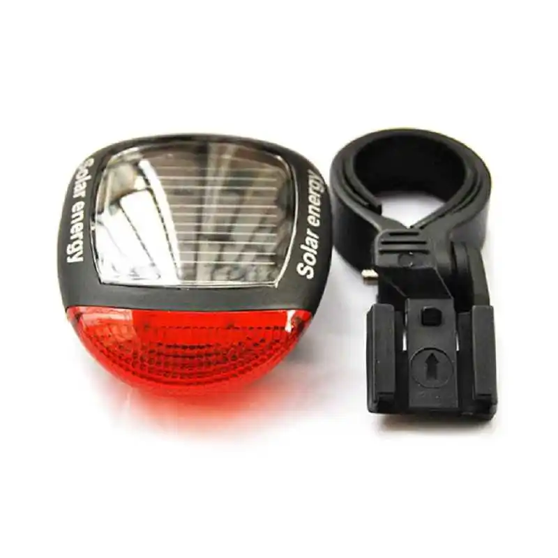 Flash Deal New Solar Power LED Rear Flashing Tail Light Bicycle Night Cycling Safety Warning Lamp Adjustable Clamp Bike Accessories 12