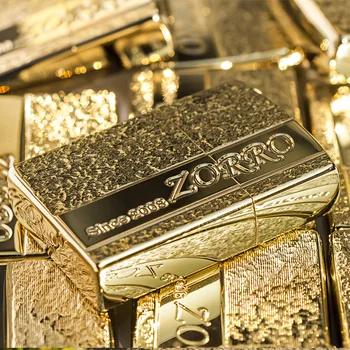 

For zorro kerosene, windproof old fashioned grinding wheel vintage lettering lighter gift