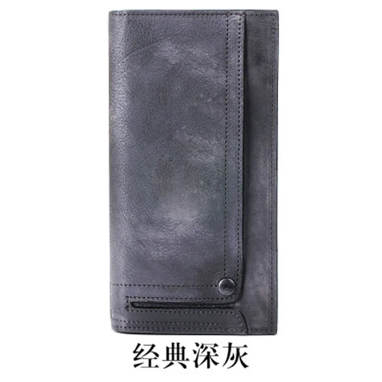 AETOO многофункциональная сумка для мобильного телефона, мужской кожаный Длинный кошелек, мужской молодой кожаный кошелек, повседневный волнистый мобильный кошелек