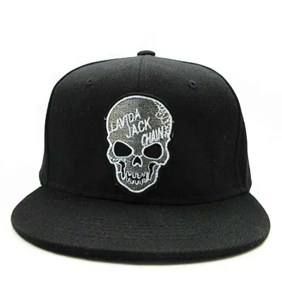 LDSLYJR personality skull embroidery cotton Baseball Cap hip-hop cap Adjustable Snapback Hats for men and women 277 - Цвет: black